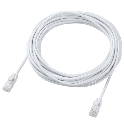 エレコム LANケーブル CAT6A 7m 爪折れ防止 メッシュケーブル ホワイト ECLD-GPAM/WH70 送料無料