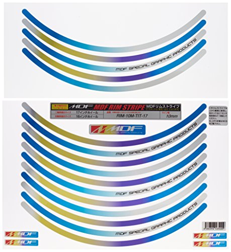 エムディーエフ(MDF) リムストライプ チタニウムタイプ チタニウム 10mm幅 2輪：17インチ/4輪：16インチ RIM-10M- 送料無料