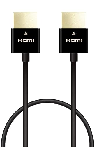 エレコム HDMI ケーブル 極細 ハイスピード 30cm スーパースリム 4K・2K(30Hz) 【HIGH SPEED with E 送料無料