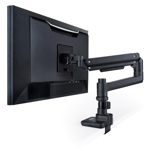 Display Covers - エレコム モニターアーム 17~49インチ対応 耐荷重20kg ガススプリング式 VESA ロングアーム ワイドモニター対応 ブラック 送料無料