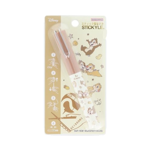 선스타 문구(Sun-Star Stationery) 디즈니 가위 휴대폰 스틱형 스티키 칩 & 데일 S37 무료 배송
