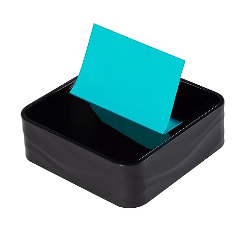 ポストイット 付箋 強粘着 ポップアップ ノート デザインディスペンサー ブラック 波模様 WAVE-330-BK-SR 送料無料