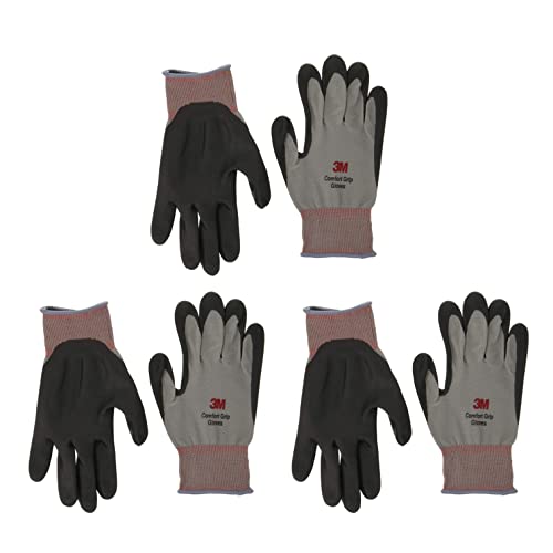 圍裙 - 3M スリーエム 作業用手袋 コンフォートグリップグローブ マルチタイプ グレー Lサイズ 3双パック GLOVE GRA L 3PA 送料無料