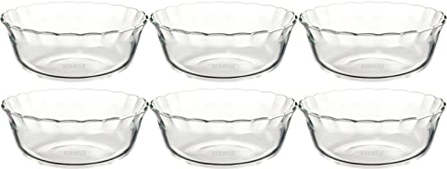 iwaki(イワキ) 耐熱ガラス 小鉢 皿 カスタードカップ 430ml 6個セット BC465 送料無料