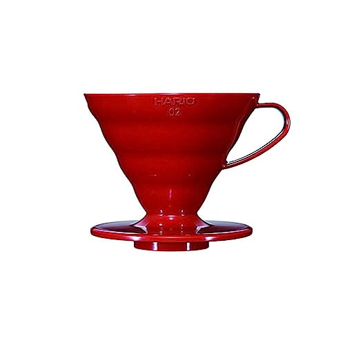 HARIO(ハリオ) V60 透過ドリッパー 02 レッド 1~4杯用 コーヒー ハンドドリップ 日本製 VDR-02-R 送料無料