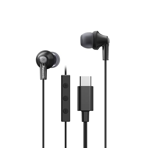 パナソニック カナル型イヤホン 有線 マイク付き Type-C ブラック RP-HJE150C-K 送料無料