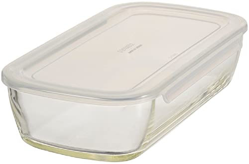 HARIO(ハリオ) 日本製 耐熱ガラス製 保存容器 角 900ml BUONO kitchen KSTL-90-TW クリア 送料無料