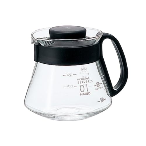 HARIO (ハリオ) V60 レンジサーバー 360ml 1~3杯用 ブラック コーヒーサーバー耐熱ガラス 日本製 XVD-36B 送料無料