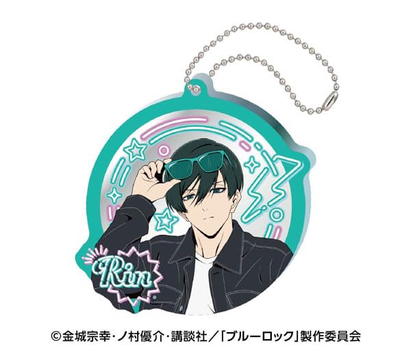 TVアニメ『ブルーロック』 ネオンサイン風ミラーアクリルキーホルダー 2.糸師凛 送料無料