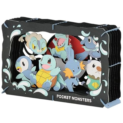 エンスカイ ポケットモンスター PT-L08 TYPE:WATER 約H100×W160×D42mm 紙製 送料無料