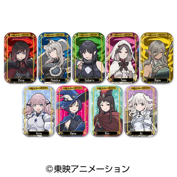 ガールズバンドクライ ホイルまるかくカンバッジ2 9個入りBOX 送料無料