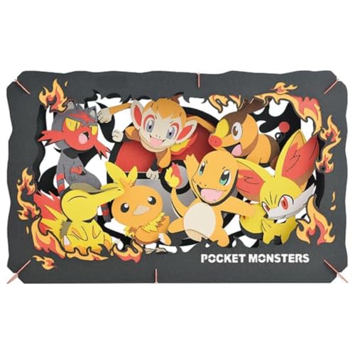 エンスカイ ポケットモンスター PT-L07 TYPE:FIRE 約H100×W160×D42mm 紙製 送料無料