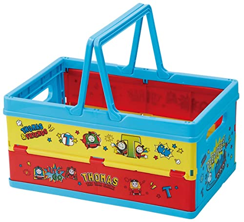 スケーター(Skater) 折りたたみ 収納ボックス おもちゃ箱 ハンドル付き 積み重ねバスケット きかんしゃトーマス 38x25x19 送料無料