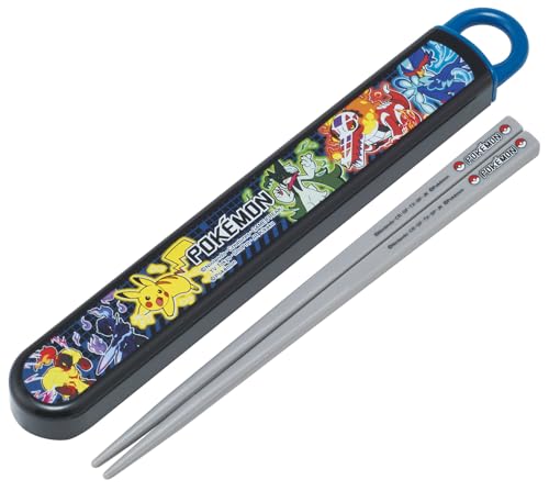 スケーター(Skater) 箸 箸箱 セット 子供用 お弁当 16.5cm 日本製 食洗機対応 スライド式 ポケモン 25 男の子 AB 送料無料