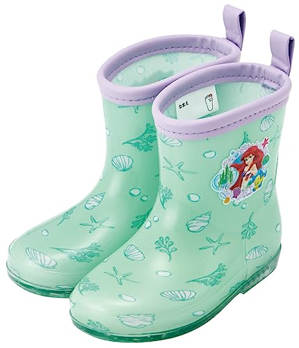 スケーター(Skater) レインブーツ シューズ 長靴 子供用 ディズニー アリエル 反射テープ付 14cm RIBT14-A 送料無料