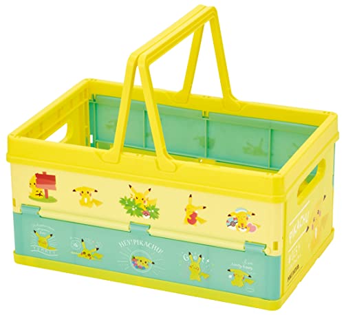 スケーター(Skater) 折りたたみ 収納ボックス おもちゃ箱 ハンドル付き 積み重ねバスケット ポケモン ..