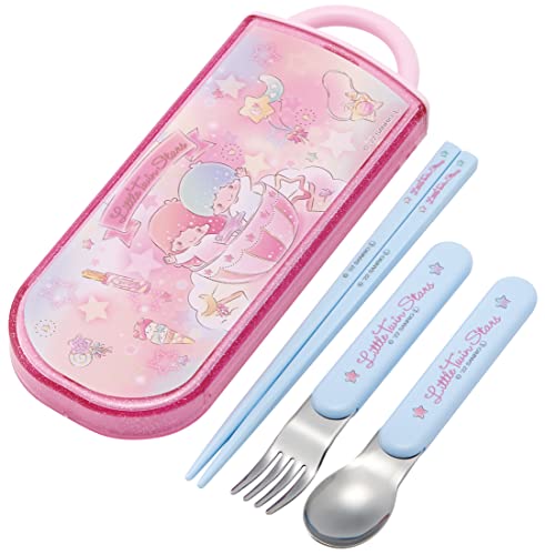 スケーター(Skater) カトラリーセット 子供用 お弁当 箸 スプーン フォーク 日本製 スライド式 名前シール付 抗菌 トリオセッ 送料無料