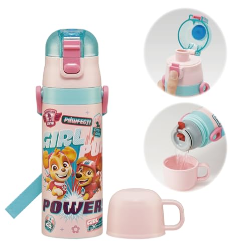 スケーター(Skater) 水筒 子供用 2WAY 直飲み 470ml コップ飲み 430ml パウ・パトロール GIRL PUP 女の 送料無料