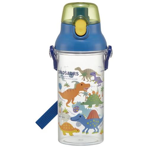 Rakuten - スケーター(Skater) 水筒 480ml ディノサウルス ピクチャー プラスチック製 クリアボトル 子供用 日本製 PSB5TR-A 送料無料