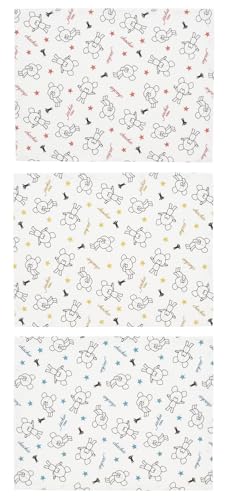 くまのがっこう/サイズ：横41×縦31cm/KFWC3-67843・Color:くまのがっこうPatternName:ワッフル・パッケージ個数:1・サイズ：横41×縦31cm・材質：綿100％・原産国：中国柄違いのワッフル生地ふきん3枚セッ...