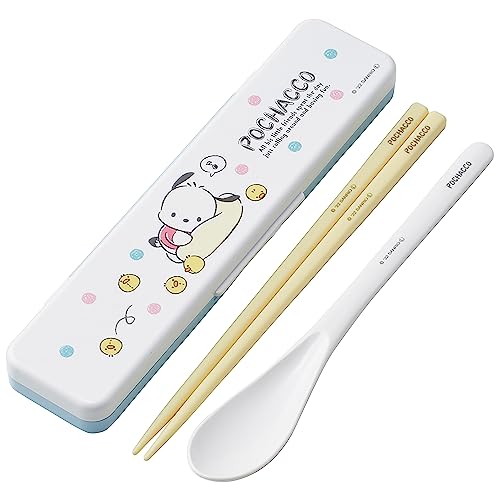 樂天商城 - スケーター(Skater) 箸 スプーンセット 弁当 大人用 抗菌 コンビセット 18cm カチャカチャ鳴らない 日本製 サンリオ ポチ 送料無料