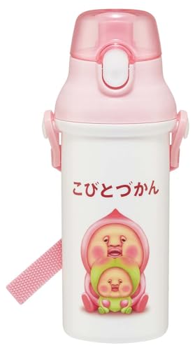 스케이터(Skater) 수통 어린이용 직접 마시기 480ml 플라스틱 원터치 식세기 대응 일본제 코비토즈칸 모모지리 PSB5 무료우송