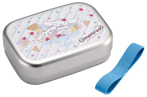 スケーター(Skater) 子供用 弁当箱 アルミ ランチボックス 370ml 保温庫対応 ランチベルト付 日本製 サンリオ シナモロー 送料無料