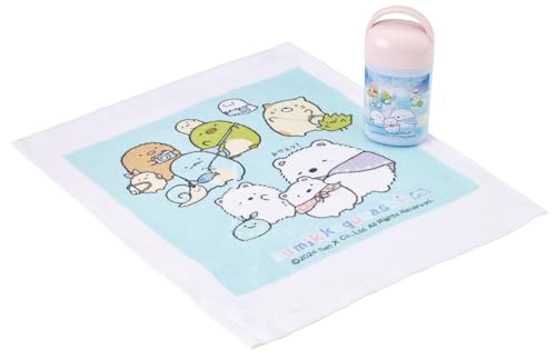 スケーター(Skater) おしぼり セット ケース付 子供 キッズ 日本製 すみっコぐらし しろくまふるさと ..