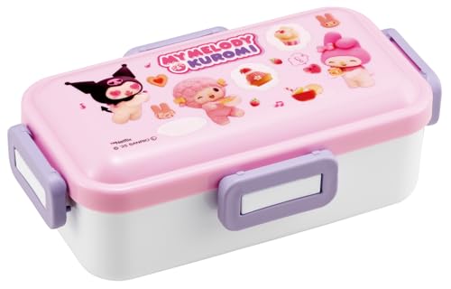樂天商城 - スケーター(skater) 弁当箱 ふわっと盛れる ランチボックス 530ml 日本製 サンリオ マイメロディ＆クロミ Netflix柄 送料無料