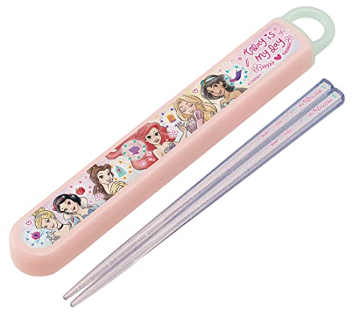 スケーター(Skater) 箸 箸箱 セット 子供用 お弁当 16.5cm 日本製 食洗機対応 スライド式 ディズニー プリンセス 23 送料無料