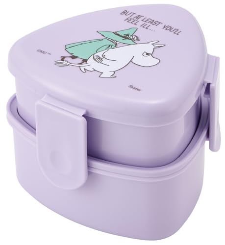 スケーター(Skater) 抗菌 三角 おにぎり 弁当箱 二段 500ml おにぎりケース レンジ対応 子供 ムーミン ..