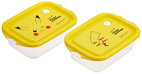 スケーター(Skater) シール容器 500ml 2個セット ポケットモンスター ピカチュウ フェイス 23 抗菌 保存容器 おかず容 送料無料
