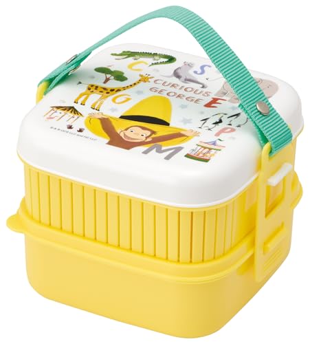 スケーター(Skater) 大型弁当箱 行楽弁当箱 2段 ピクニックボックス おさるのジョージ ZOO P25 送料無料