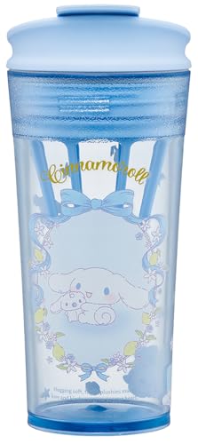 スケーター(Skater) シェイカー付 タンブラー 420ml フラップ付 メモリ付 サンリオ シナモロール ぬい..