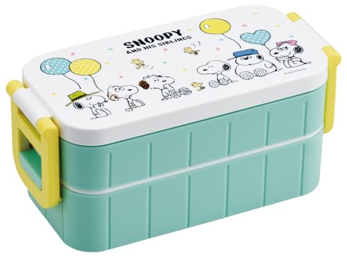 スケーター(Skater) Ag+ 弁当箱 600ml 抗菌 2段 女性用 ランチボックス 日本製 スヌーピー バルーン YZW3AG- 送料無料