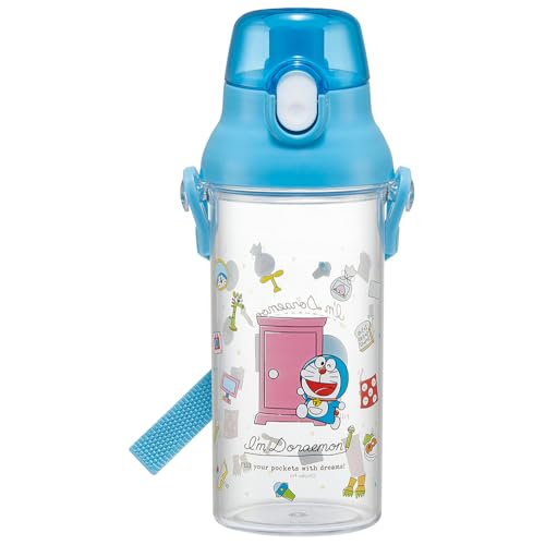 スケーター(Skater) 水筒 480ml ドラえもん ラインデザイン サンリオ プラスチック製 クリアボトル 子供用 日本製 PSB 送料無料