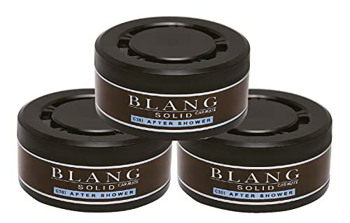 カーメイト 車用 消臭芳香剤 ブラング ソリッド 置き型 詰替用 アフターシャワー ブラック 60g×3個 G301T 送料無料