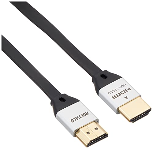 バッファロー BUFFALO HDMIケーブル フラットタイプ 1.0m BSHD3F10BK 送料無料