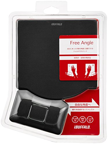 バッファロー BUFFALO ジェルマウスパッド ブラック BPDG05BKA 送料無料