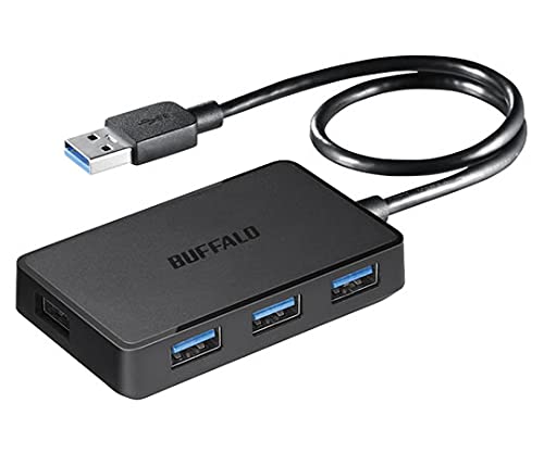 バッファロー BUFFALO USB3.0 バスパワー 4ポート ハブ マグネット付き ブラック BSH4U300U3BK 送料無料