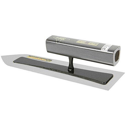 Rakuten - 金長 仕上鏝ステン 0.3mm厚 黒塗角柄 225mm 壁の仕上塗り用 送料無料