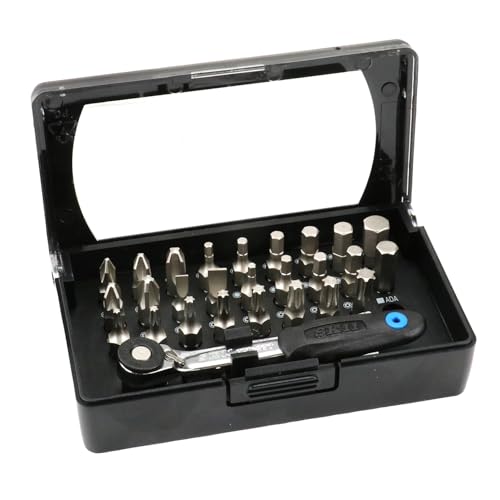 SK11(エスケー11) スリムラチェットドライバーセット 30点組 52山ギア採用で操作性に優れる 早回し機能付 ヘッド幅14.3mm 送料無料