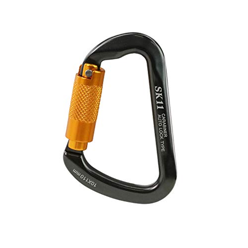 SK11(エスケー11) オートロックカラビナHG 10×110mm ブラック SALC-10110BK 送料無料