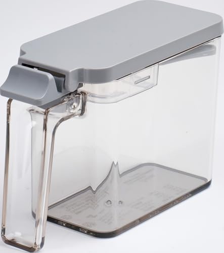 アスベル 密閉 調味料ポット ワンプッシュ 擦切り付き コンパクト スリムタイプ 450ml グレー 送料無料