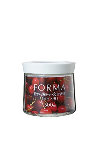 アスベル 密閉ガラスポット 「フォルマ」 ホワイト MG-500 送料無料
