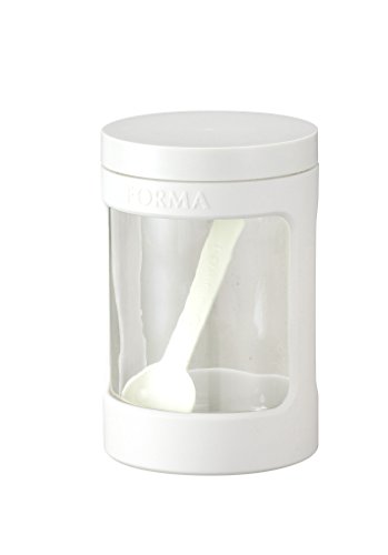 アスベル ガラス調味料ポット 「フォルマ」 ホワイト 1131 送料無料