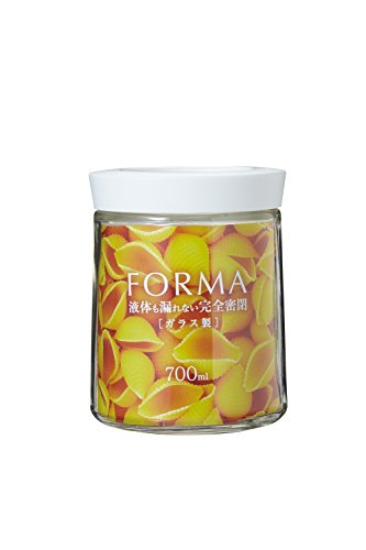 アスベル 密閉ガラスポット 「フォルマ」 ホワイト MG-700 送料無料