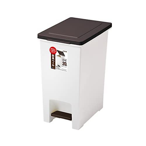 アスベル フタ付きゴミ箱 オムツ・ペットシーツ 20L ペダルペール R防臭エバン ブラウン 6413 送料無料