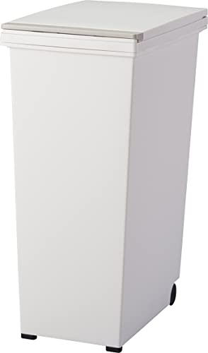 アスベル ゴミ箱 エバンプッシュ 45L ホワイト 幅26.2×奥行42.6×高さ60.3cm 日本製 送料無料