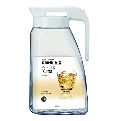 アスベル 冷水筒3.1L ドリンク・ビオ3100? ホワイト 送料無料